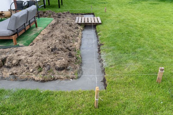 Cement Footer Installation in Elizabethtown